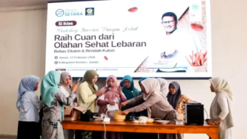 95 Ibu Rumah Tangga di Kerinci Diberdayakan Lewat Pelatihan Kue Kering Sehat
