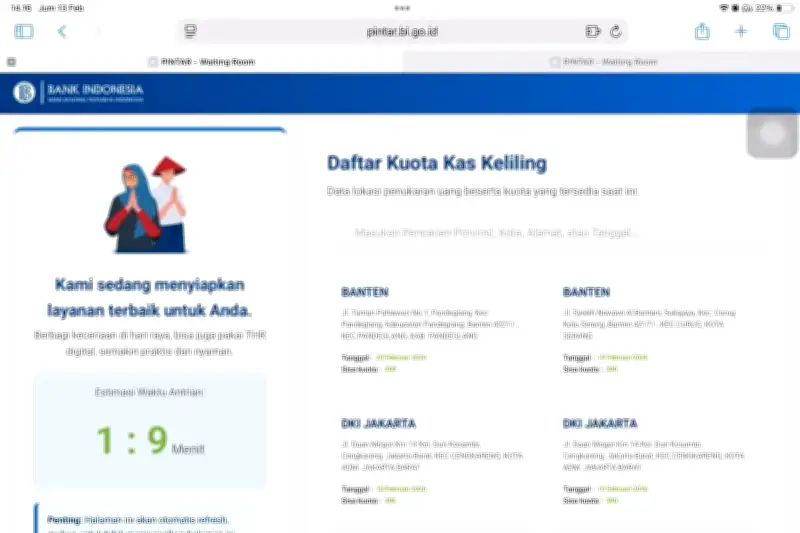 Antrean Panjang Penukaran Uang Lebaran BI Dibuka, Yogyakarta Tak Masuk Daftar