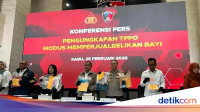 Bareskrim Polri Bongkar Sindikat Jual Beli Bayi, 12 Tersangka Ditangkap