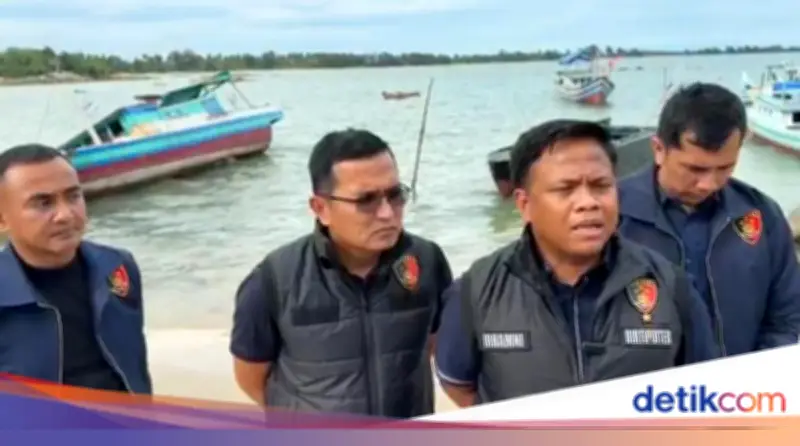 Bareskrim Sita Kapal Pengangkut Pasir Timah Ilegal ke Malaysia di Bangka Selatan
