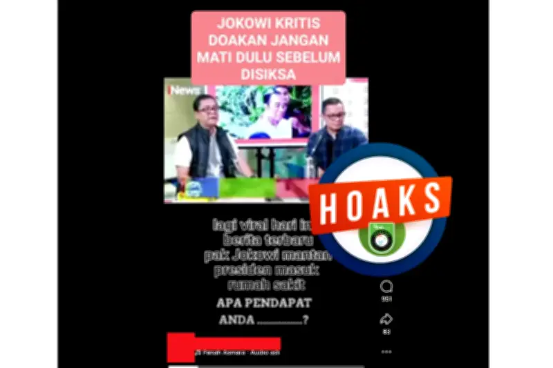 Beredar Hoaks Jokowi Kritis dan Dirawat di Rumah Sakit, Ini Faktanya