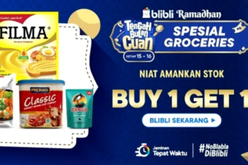 Blibli Gelar Promo Ramadhan: Beli 1 Gratis 1 dan Diskon Hingga Rp 500.000