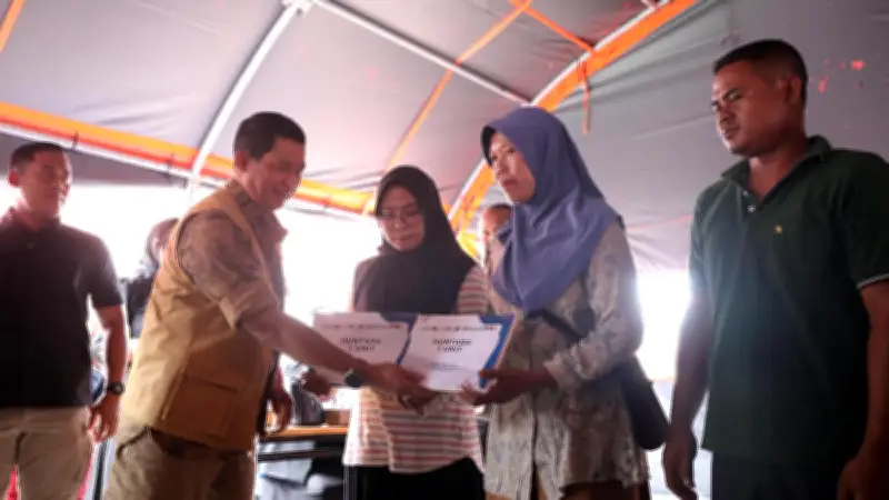 BNPB Serahkan 252 Huntara untuk Korban Bencana di Ketol Aceh Tengah