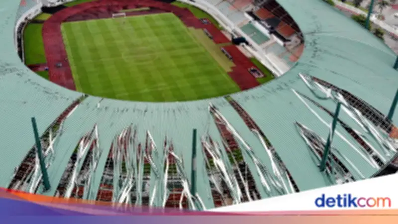 Bupati Bogor Pastikan Stadion Pakansari Tetap Beroperasi Meski Atap Rusak Diterjang Angin Kencang