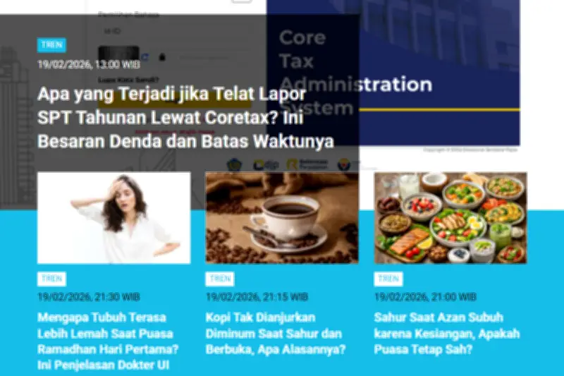 Denda Telat Lapor Pajak hingga Kasus Guru Rangkap Jabatan Jadi Tren Berita