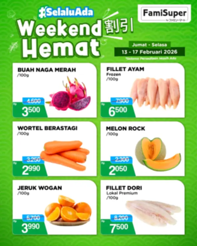 FamilyMart Indonesia Luncurkan Promo Akhir Pekan dan Valentine yang Menggiurkan