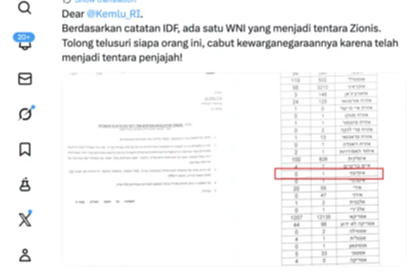 Heboh Unggahan WNI Diduga Jadi Tentara Israel, Kemlu RI Diminta Telusuri