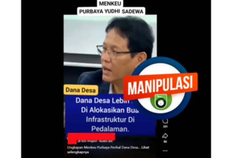 Hoaks Beredar: Narasi Purbaya Yudhi Sadewa Alihkan Dana Desa untuk Infrastruktur