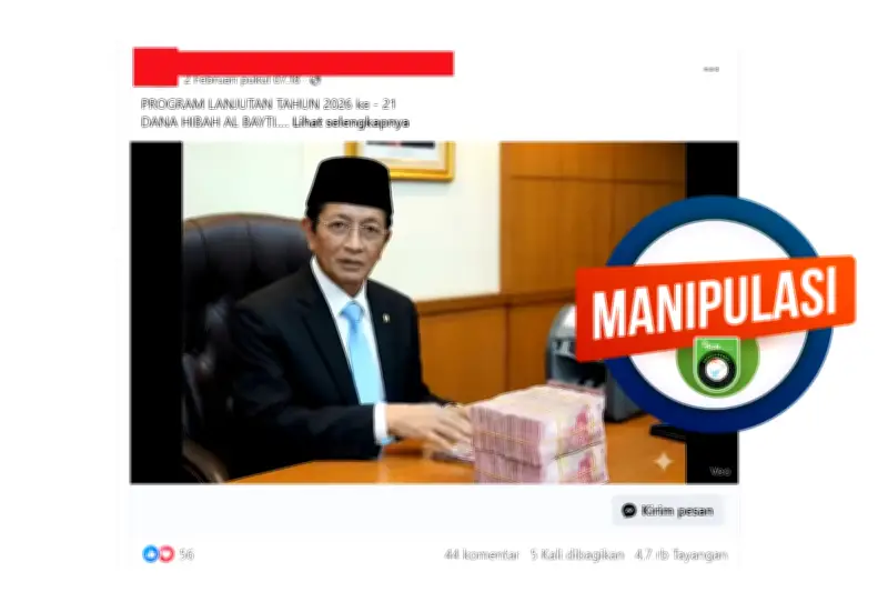 Hoaks Dana Hibah Arab Saudi 2026 Beredar, Kemenag Tegaskan Penipuan