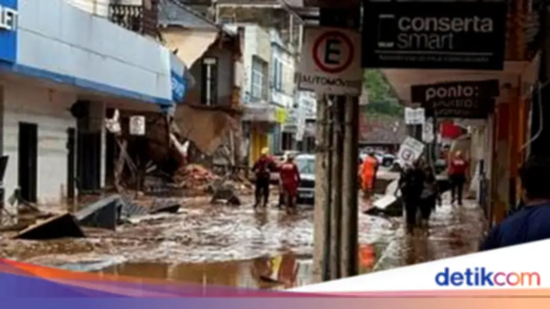 Hujan Lebat Picu Banjir dan Longsor di Brasil, 20 Tewas dan Puluhan Hilang
