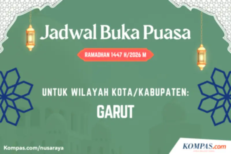 Jadwal Buka Puasa Kabupaten Garut Hari Ini, Rabu 25 Februari 2026