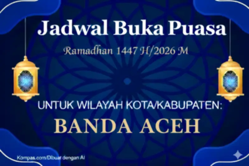 Jadwal Buka Puasa Ramadhan 2026 di Banda Aceh: Waktu Maghrib Jadi Patokan
