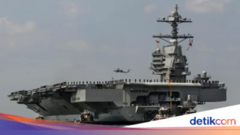 Kapal Induk Terbesar AS Masuk Mediterania, Sinyal Serangan ke Iran Makin Kuat?