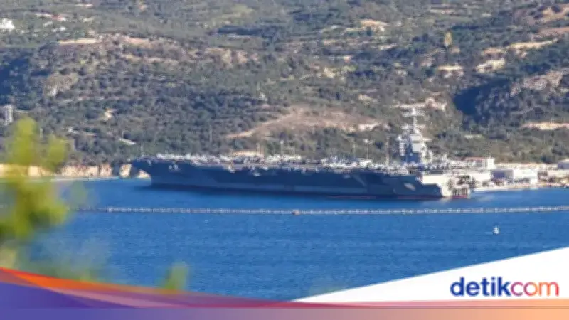 Kapal Induk Terbesar AS USS Gerald R Ford Tiba di Lepas Pantai Israel