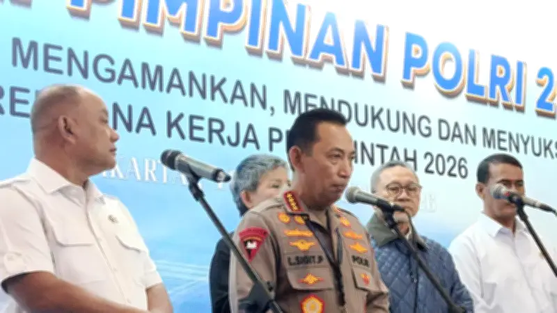 Kapolri Paparkan Arahan Prabowo di Rapim 2026: Dukung MBG hingga Ketahanan Energi