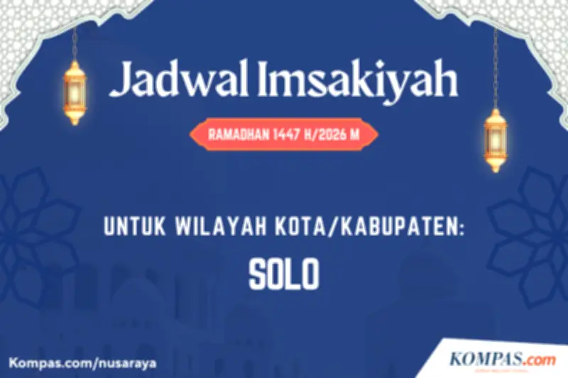 Kemenag Terbitkan Jadwal Imsakiyah Resmi untuk Puasa Ramadhan 1447 H di Solo