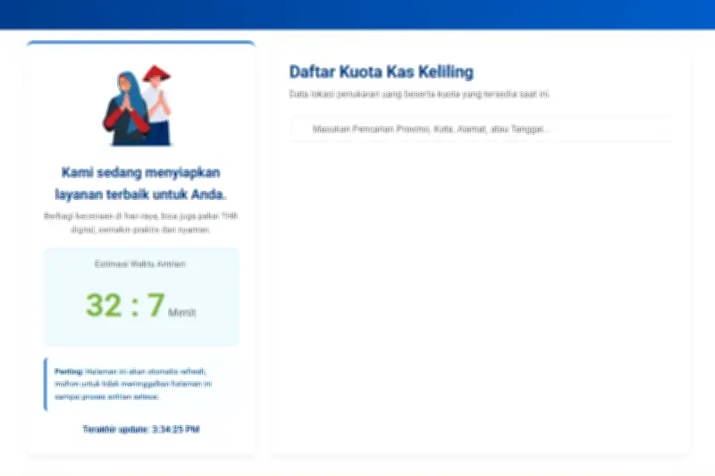 Kendala Layanan Tukar Uang Baru BI Online Picu Keluhan Warganet