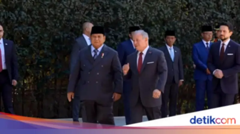 Prabowo Dikawal Jet Tempur F-16 Saat Kunjungan Kenegaraan ke Yordania