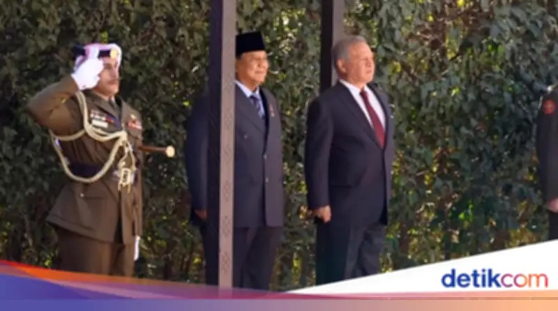 Prabowo Disambut Kenegaraan oleh Raja Abdullah II di Istana Basman Yordania