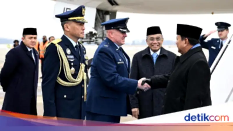 Prabowo Tiba di AS untuk Pertemuan Bilateral dengan Trump Bahas Tarif Dagang