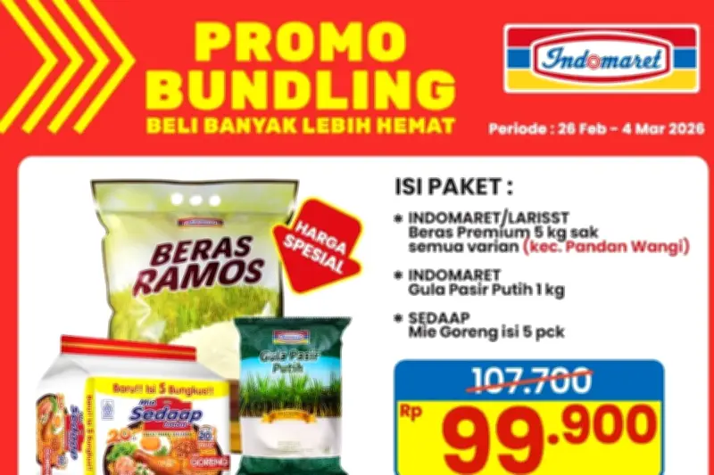 Promo Indomaret 28 Februari 2026: Gula Pasir 1 Kg Mulai Rp 16.000