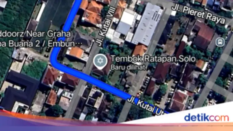 Rumah Jokowi di Solo Viral Diberi Label 'Tembok Ratapan Solo' di Google Maps