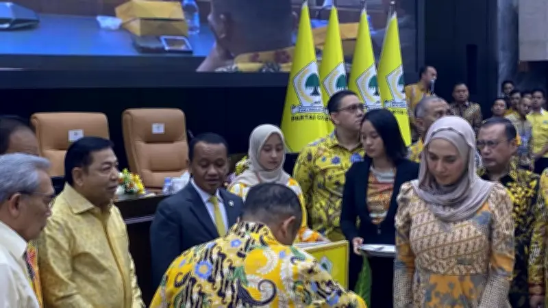 Setnov dan Bahlil Hadiri HUT ke-58 Fraksi Golkar di DPR, Pesan Dukungan untuk Pemerintah