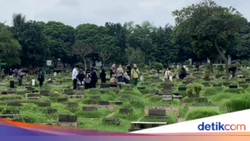 TPU Menteng Pulo Ramai Peziarah Jelang Ramadan, Tradisi Ziarah Makam Kembali Hidup