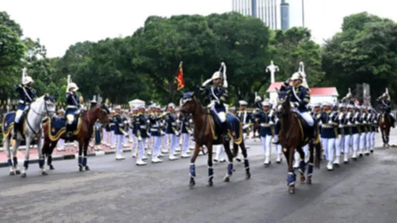 Upacara Serah Terima Pengawal Istana Dibuka untuk Publik Atas Arahan Presiden Prabowo