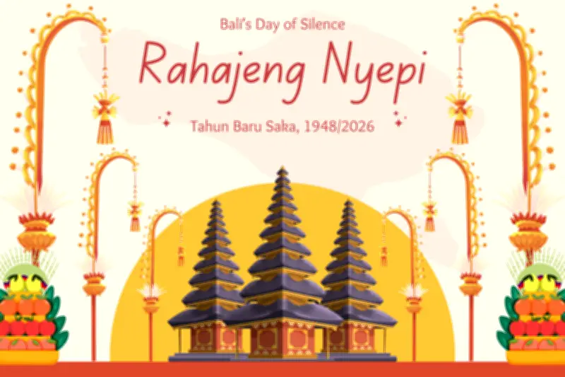 30 Ucapan Hari Raya Nyepi 2026 dalam Bahasa Bali dan Artinya yang Penuh Makna