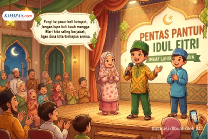50 Pantun Lebaran Lucu dan Bermakna untuk Sampaikan Maaf Lahir Batin