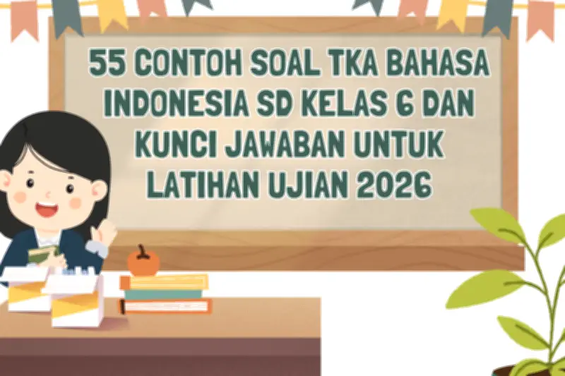 55 Contoh Soal TKA Bahasa Indonesia SD Kelas 6 dan Kunci Jawaban untuk Persiapan Ujian