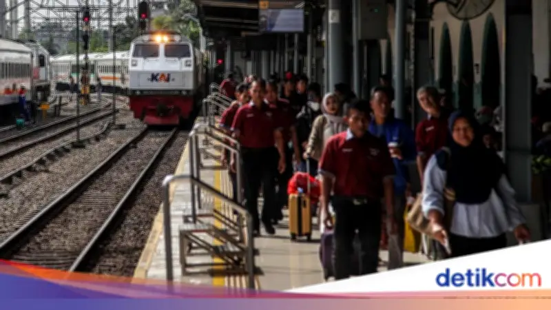 Arus Balik Dimulai: 41.663 Penumpang Kereta Tiba di Jakarta pada H+1 Idulfitri