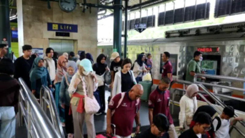 Arus Balik H+2 Lebaran: 51.000 Penumpang Kereta Tiba di Jakarta