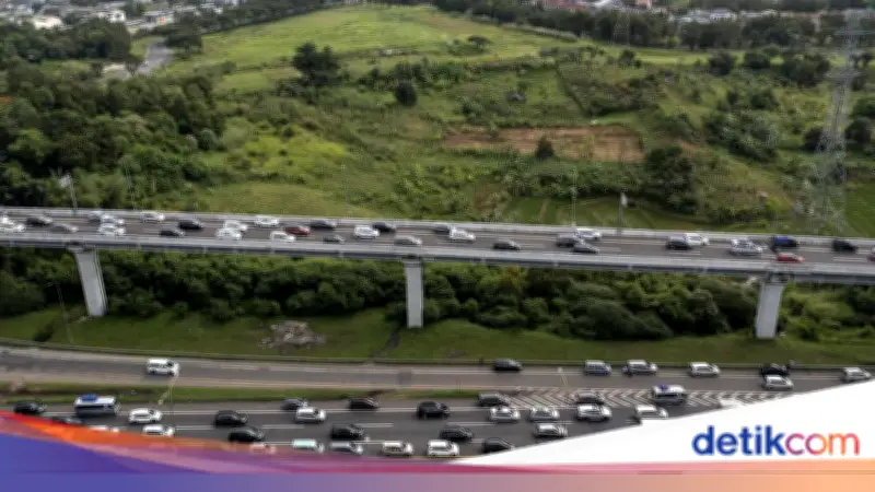 Arus Balik H+5 Lebaran Masih Tinggi, 54 Ribu Kendaraan Masuk Jakarta via Tol MBZ