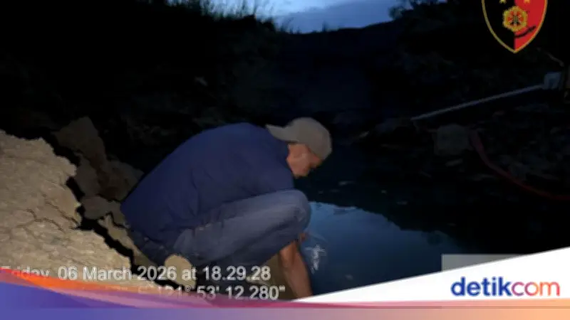 Bareskrim Bongkar Tambang Emas Ilegal di Bombana, Sita 20 Ton Antimoni