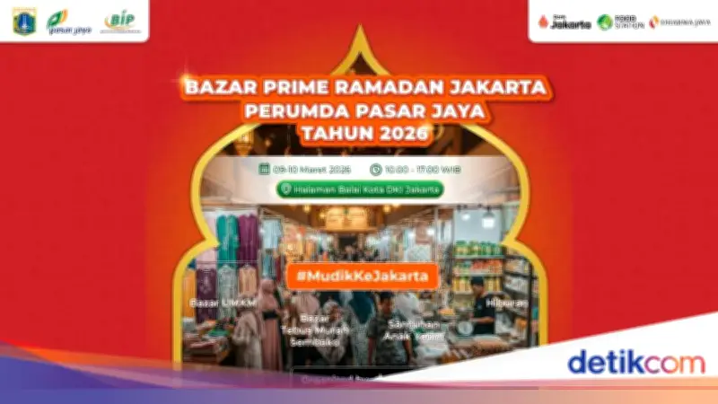 Bazar Prime Ramadan Jakarta 2026: Kolaborasi Pasar Jaya dan detikcom untuk UMKM
