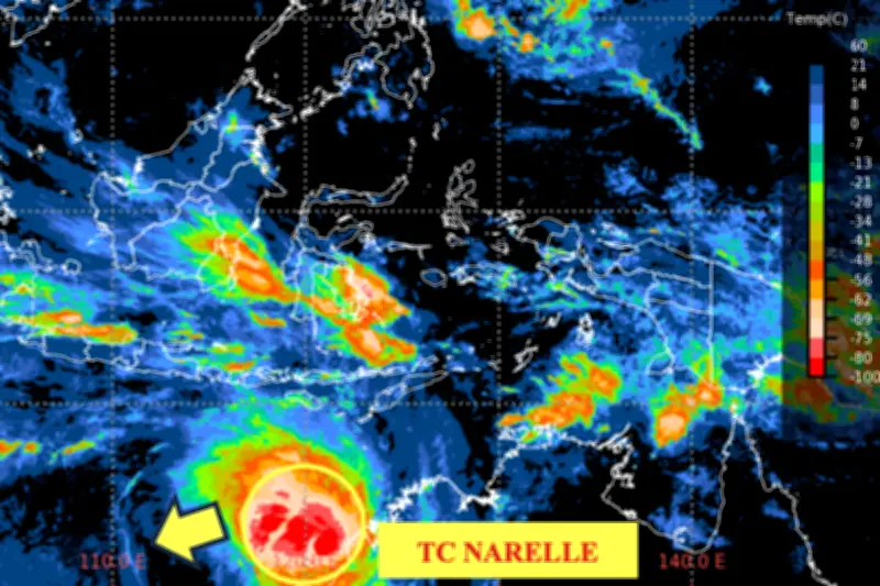 BMKG Pantau Pergerakan Siklon Tropis Narelle di Selatan NTT