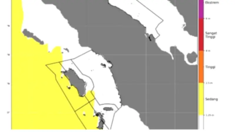 BMKG Peringatkan Gelombang Tinggi di Perairan Sumut, Ancam Keselamatan Pelayaran