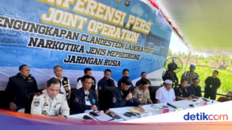 BNN Bongkar Lab Narkoba Sindikat Rusia di Bali, Hampir 8 Kg Party Drug Disita
