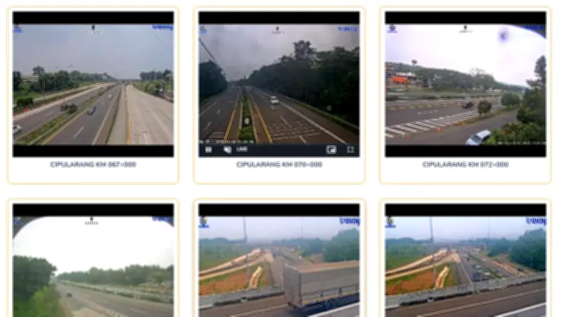 Daftar Link CCTV Tol untuk Mudik Lebaran 2026, Pantau Kemacetan dan Lalu Lintas Secara Real-Time