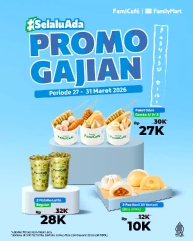 FamilyMart Indonesia Luncurkan Promo Akhir Maret 2026, Ada Diskon dan Upsize Gratis
