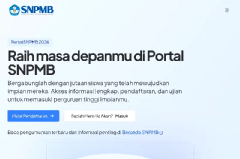 H-5 Pendaftaran UTBK-SNBT 2026: Panduan Lengkap Cara Membuat Akun SNPMB