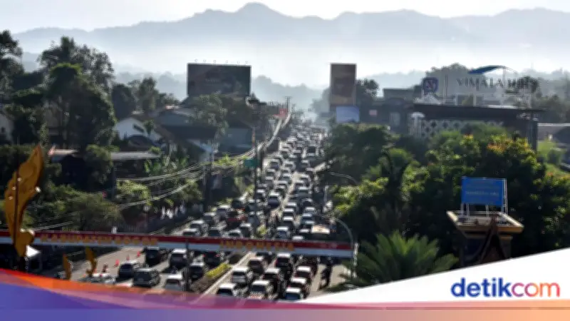 H+3 Lebaran, Arus Kendaraan ke Puncak Bogor Turun 25% Dibanding Kemarin