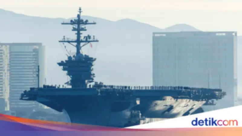 Iran Klaim Serang Kapal Induk AS USS Abraham Lincoln dengan Rudal Balistik
