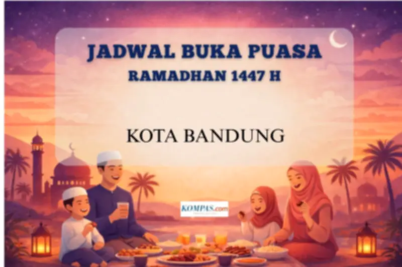 Jadwal Buka Puasa Bandung 2 Maret 2026: Waktu Maghrib Resmi Kemenag