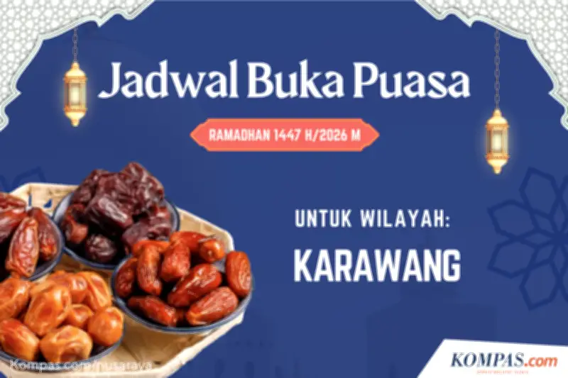 Jadwal Buka Puasa Karawang Hari Ini 9 Maret 2026 dan Waktu Shalat