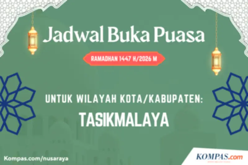 Jadwal Buka Puasa Tasikmalaya Hari Ini, Senin 9 Maret 2026