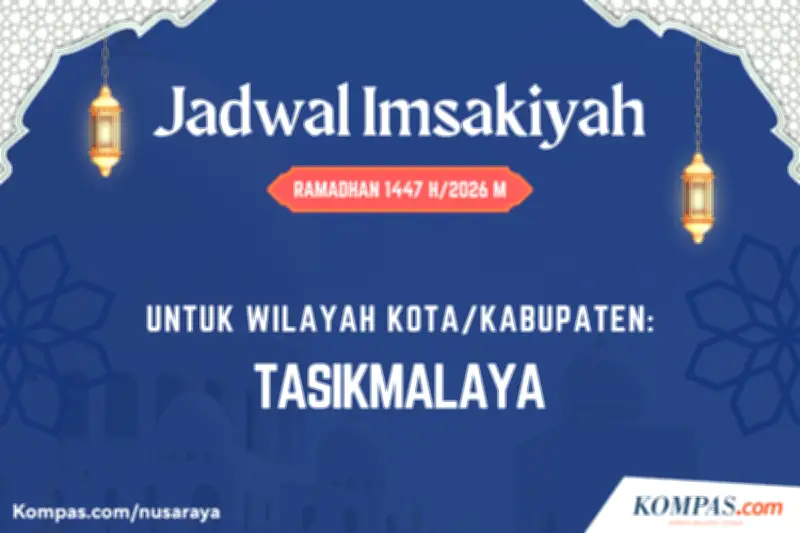 Jadwal Imsak Tasikmalaya Hari Ini, Selasa 10 Maret 2026: Waktu Sahur dan Shalat