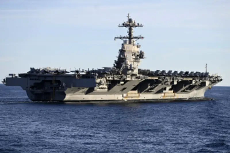 Kapal Induk AS USS Gerald R Ford Alami Kebakaran di Laut Merah, Dua Pelaut Terluka